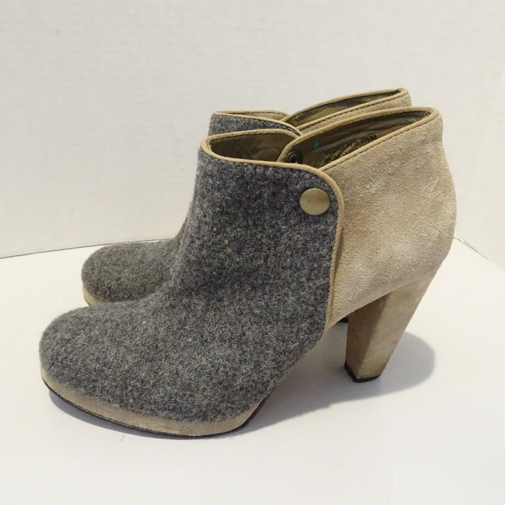 L.L. Bean Wool and Suede Ankle Booties